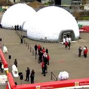 inflatable dome shaped tent